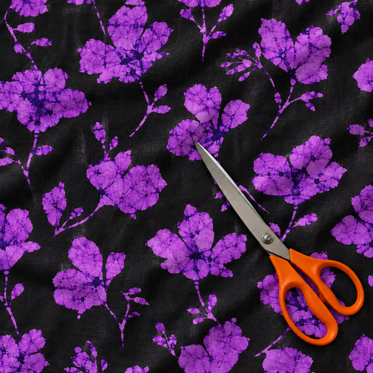 Ade Purple Adire Fabric