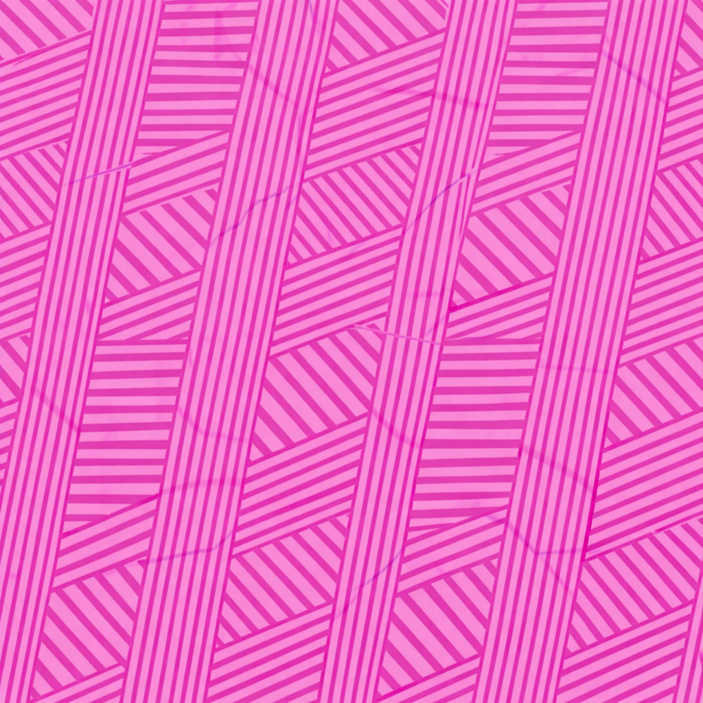 Pink geometric pattern with wavy lines on a pink background