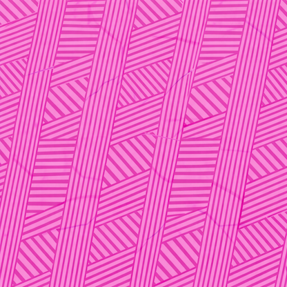 Pink geometric pattern with wavy lines on a pink background
