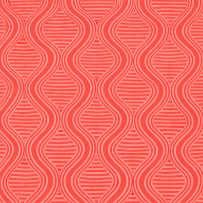 Red wavy pattern on a red background