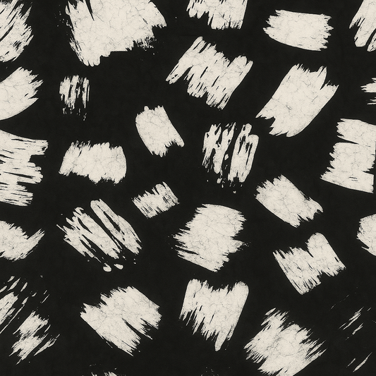 Tissu Oye noir et blanc