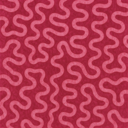 Wavy line pattern on a red background