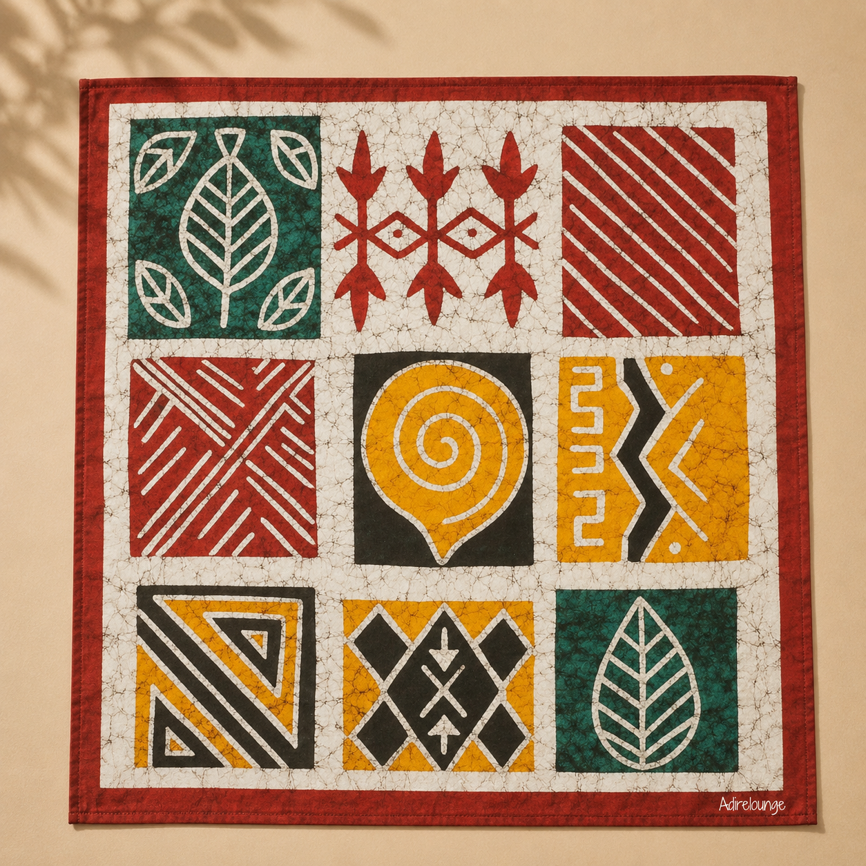 WILD PATCH — Botanical Patchwork Print Bandana Scarf