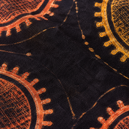 CONSTELLATION — Dark Circle Dot Print Bandana Scarf