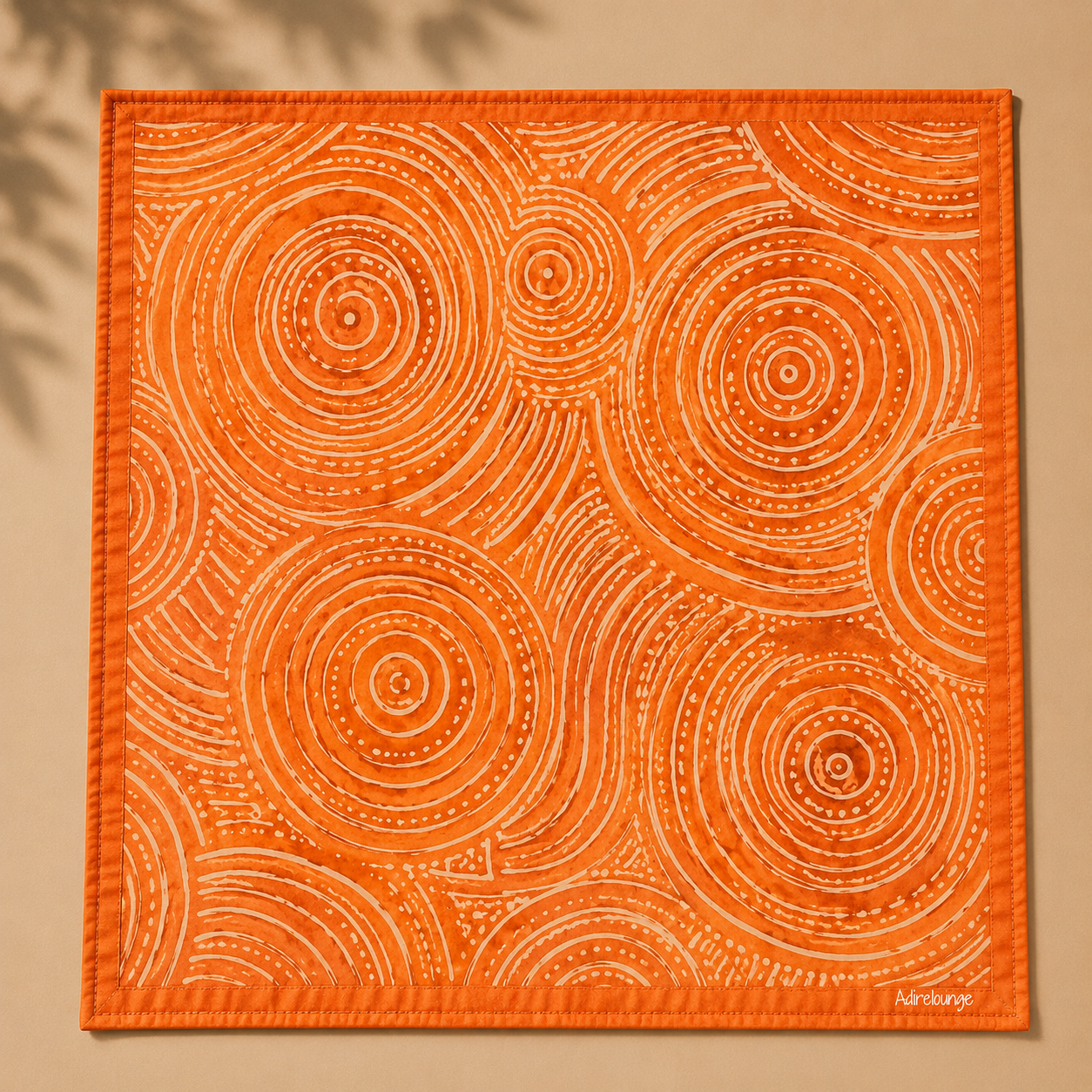 SOLAR DRIFT — Orange Watercolour Spiral Bandana Scarf