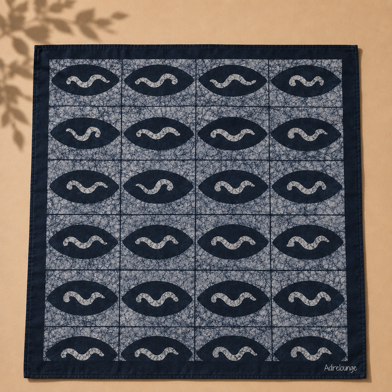 SHADOW WAVE — Grey Eye Wave Print Bandana Scarf