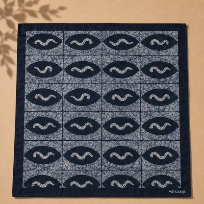 SHADOW WAVE — Grey Eye Wave Print Bandana Scarf