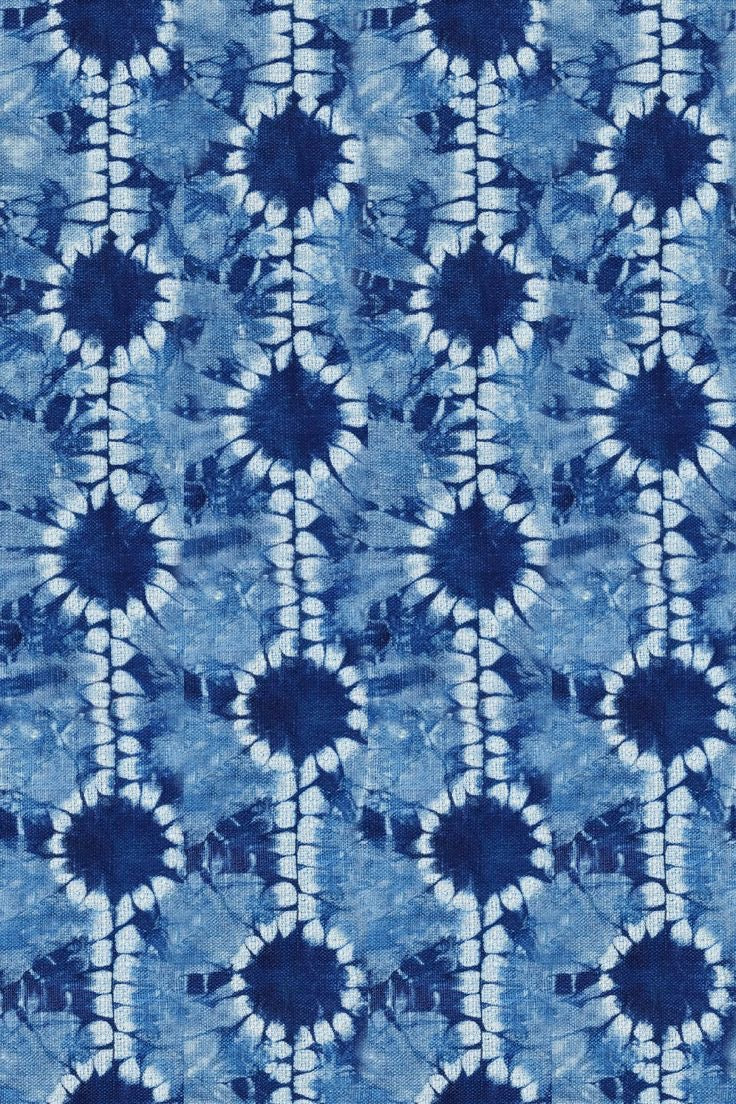 Drawn from Deep Indigo Cotton Fabric