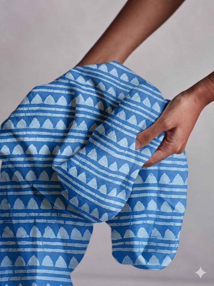 Root & River Indigo Cotton Fabric