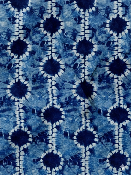 Drawn from Deep Indigo Cotton Fabric
