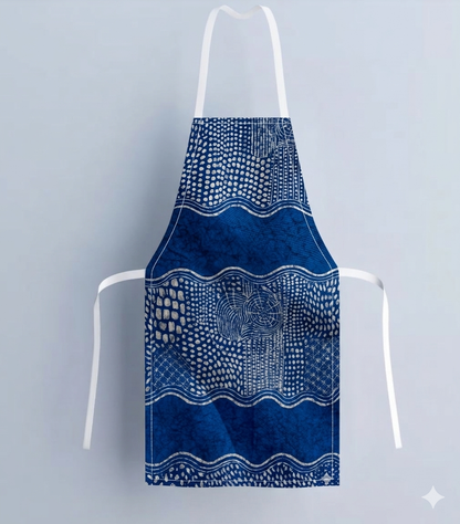 The Waiting Blue Cotton Fabric