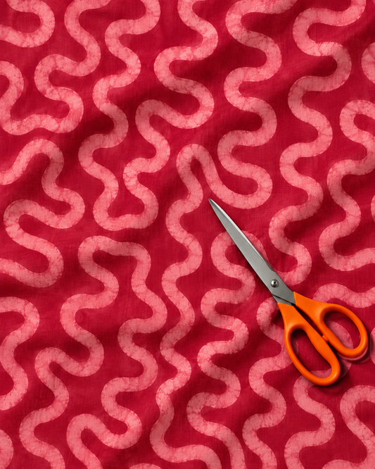 Pink Swirl Cotton Fabric